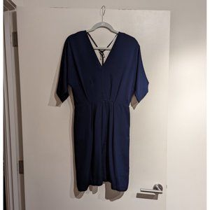 Blue Silk Dress